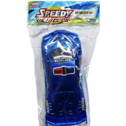 96 Bulk 7.5-Inch F/w Racing Car In Pegable Pp Bag, 2 Assrt Clrs