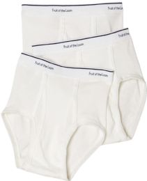 288 Bulk Boys Cotton White Briefs Assorted Sizes Small To xl