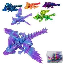 6 Bulk 3d Printed Model Large Winged Dragon 11-inchx12-inch