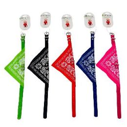 72 Bulk 15-inch Small Dog Collar With Bandana