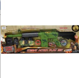 12 Bulk 5pc 21-Inch B/o Toy Military Play Set In Open Box W/ Cover