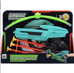 12 Bulk 10.5-Inch Crossbow Archery Play Set W/ Accss In Peg Open Box