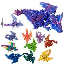 24 Bulk 3d Printed Model Small Winged Dragon