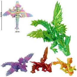 12 Bulk 3d Printed Model Large Winged Dragon