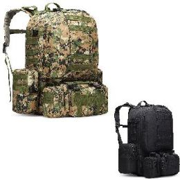 6 Bulk Tactical Rucksack Backpack 21"x21"x10"
