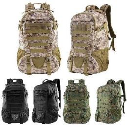 6 Bulk Tactical Backpack 19"x13"x7"