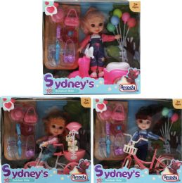 12 Bulk 6-Inch Doll W/ 6-Inch Vehicle & Accss In Window Box, 3 Assrt