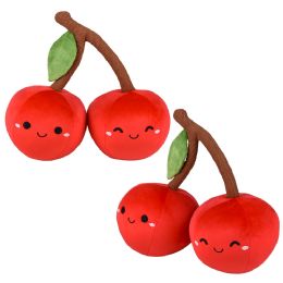 6 Bulk 16-inch Cherry Plush Pillow