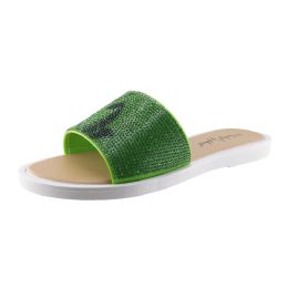18 Bulk Rhinestone Sandal W Rhinestone Cat Logo (6-11)