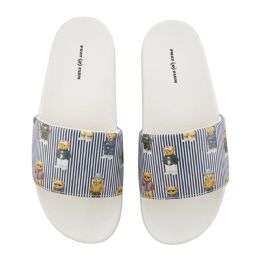 12 Bulk Men's Pin Stripe Multi Bear Sandal (7-12)