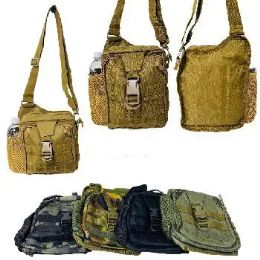 12 Bulk Tactical Crossbody Bag With Bottle Holder