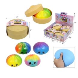 12 Bulk 15cm Squeezy Tye Dye Dumplings