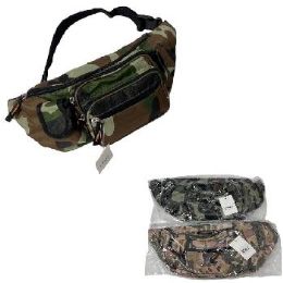 12 Bulk Assorted Camo Waist Bag