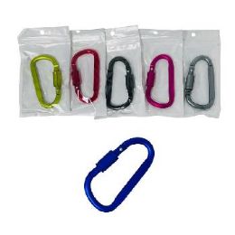 72 Bulk 3.25-inch Mountaineer Carabiner Clip Screw Closure