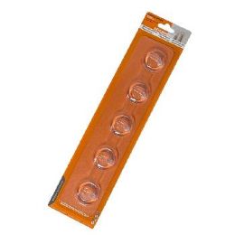 36 Bulk 11.75-inch NoN-Marking Plastic Hooks 5 Hooks