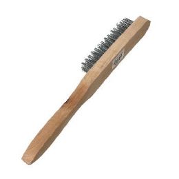 60 Bulk 11-inch Wire Brush With Wooden Handle