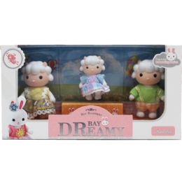 36 Bulk 3pc 3.25-Inch & 2.5-Inch Sheep Set In Window Box
