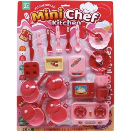 12 Bulk 25pc Kitchen Play Set On Blister Card