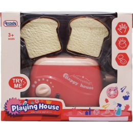 12 Bulk 5.5-Inch Toy Toaster W/ Accss In Window Box, 2 Assrt Clrs