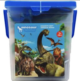 12 Bulk 21pc Dinosaurs Set In 7.75-Inch Plastic Bucket W/ Handle