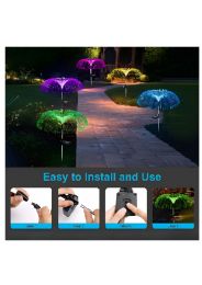 12 Bulk LighT-Up Solar Garden Stake Fiber Optic Spray