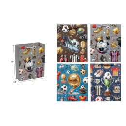 144 Bulk 7"x9"x4" Size M Soccer Gift Bag