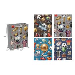 144 Bulk 10"x13"x4" Size L Soccer Gift Bag