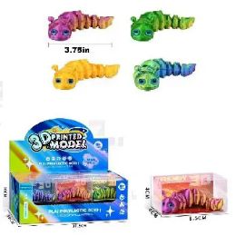 24 Bulk 3d Printed Model Cute Caterpillar