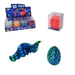 24 Bulk 3D Printed Model Small Twisted Spiral Dragon Egg