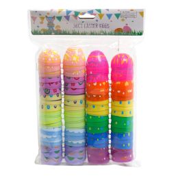 12 Bulk Easter Egg 36ct Printed Med Size/pbh