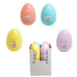16 Bulk Easter Egg Jumbo Faceted 4.25x5.87in 4ast Pastel Colors/color Label/case Cut Carton
