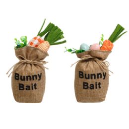 24 Bulk Table Decor Easter Bunny Bait 2ast Bag O Carrots Or Eggs/ht