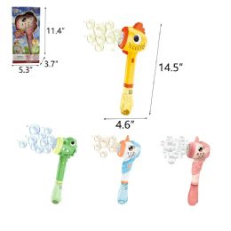 12 Bulk 14.5" Animal Bubble Stick W/ Light& Music