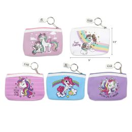 144 Bulk 3.5" X 5" Unicorn Purse