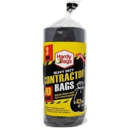 24 Bulk 10-Piece Hardy Bag 42gal Heavy Duty Contractor Bag