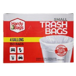 24 Bulk 150-Piece Hardy Bag 4gal Small Trash Bag