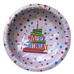 24 Bulk 14OZ BIRTHDAY DESIGN PAPER BOWL 24-Piece