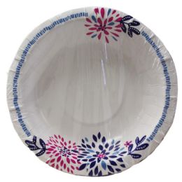 24 Bulk 14OZ FLORAL DESIGN PAPER BOWL 24-Piece