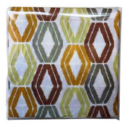 72 Bulk 9.8-inchx9.8-inch Ikat Design Napkin 40-Piece