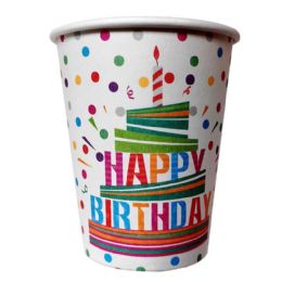 36 Bulk 9OZ BIRTHDAY DESIGN PAPER CUP 24-Piece