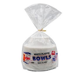 18 Bulk 12OZ WHITE BOWL IN BAG 100-Piece