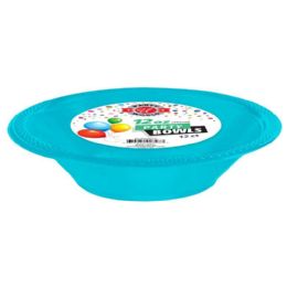 72 Bulk 12OZ TURQUOISE BOWL 12-Piece