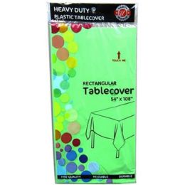 96 Bulk 54X108 Lime Green TABLE COVER