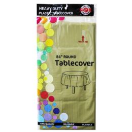 96 Bulk 84" Golden ROUND Table COVER
