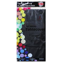 96 Bulk 84" Black ROUND Table COVER