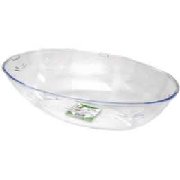 100 Bulk 11" OVAL CLEAR BOWL