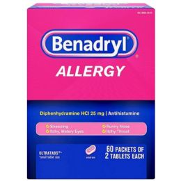 120 Bulk 2-Piece BENADRYL Tablets