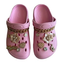 15 Bulk Women's Rhinestone Charm Clog (6-10)