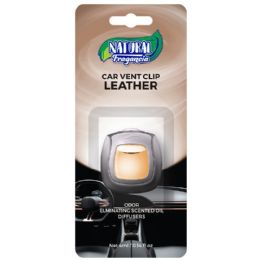 72 Bulk CAR VENT CLIP LEATHER