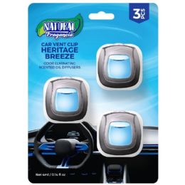 48 Bulk 3-Pack CAR VENT CLIP HERITAGE BREEZE